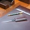 Dacasso Dark Brown Bonded Leather Letter Opener AG-3627 - alternate 4